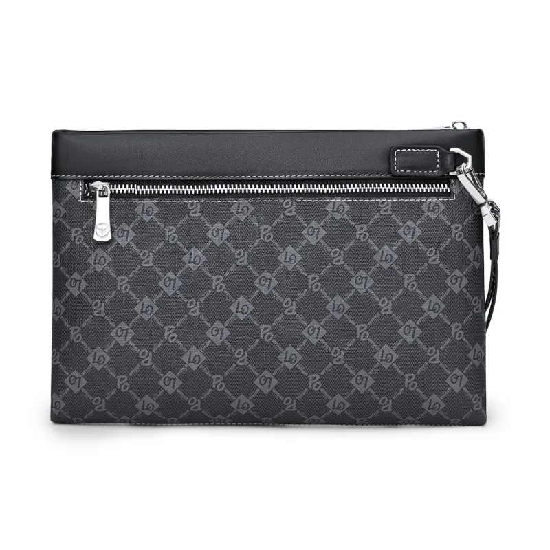 WilliamPOLO PVC Clutch Large Size Men's Black-1