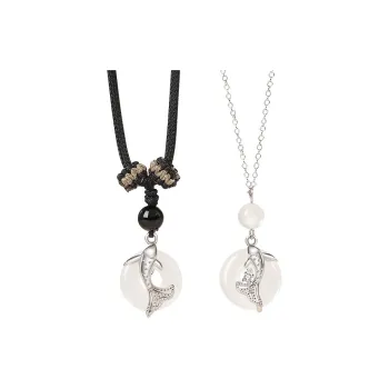 YINGNIXINDONG Chalcedony Necklaces Unisex