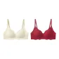 [2 Pack]Champagne White+Jam Red