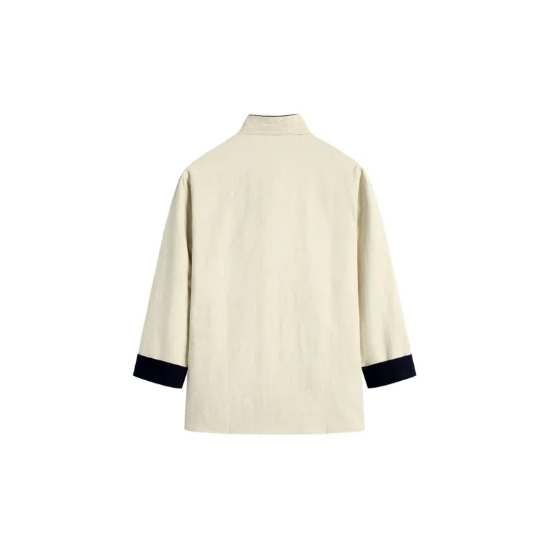 XUANSHENG Jackets Coats Men's Hemp-4