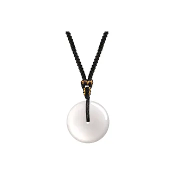 Lao Feng Xiang Hetian Jade Necklaces White Jade Unisex