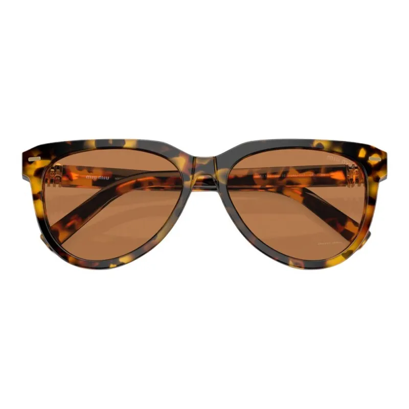 MIU MIU Tortoiseshell effect Round Sunglasses-2