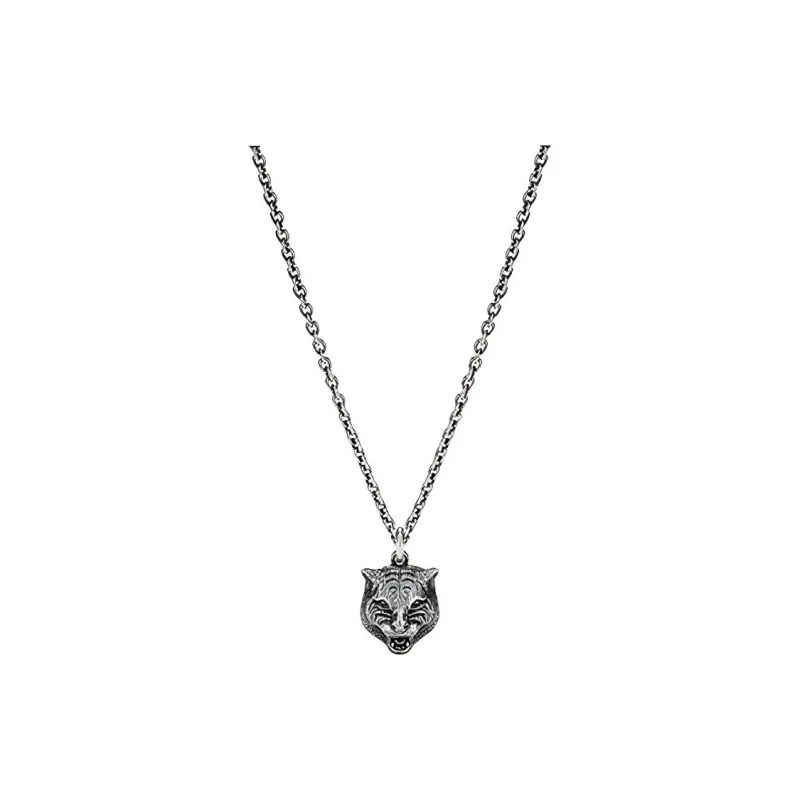 GUCCI 925 Sterling Silver Necklaces Unisex Silver-0