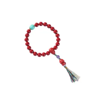 ZHANGKAKA Cinnabar Jade Bracelets Unisex
