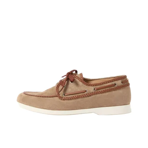Valentino Almond Toe Lace Up Boat Shoes