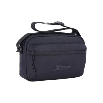 XTEP Fabric Crossbody Bag, Shoulder Bag Regular Men's Black