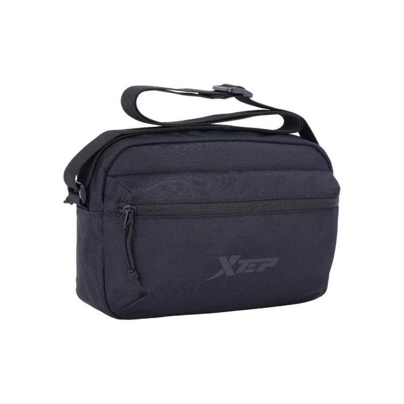 XTEP Fabric Crossbody Bag, Shoulder Bag Regular Men's Black-0