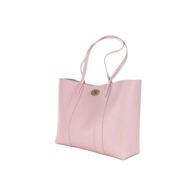 Mulberry Bayswater Grained Cow Leather Tote Bag Shopping Bag Handbag Regular Women's Rose Pink-4