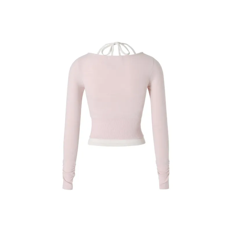 NOT YOUR ROSE FW24 Luna Cardigan Set Casual Suit Women's PINK/Pink-1