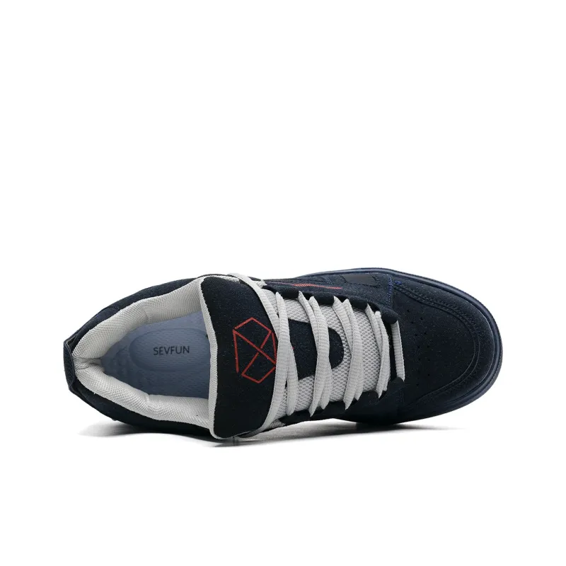7 SEVFUN Wear resistant And Lightweight Low Top Skateboard Shoes Unisex Box Included-3