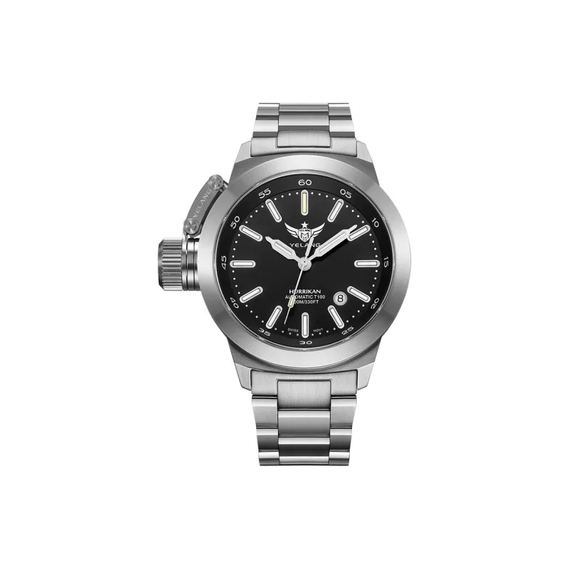 YELANG Automatic Mechanical Movement Stainless Steel Strap Watch Men's Watches Black Dial-34