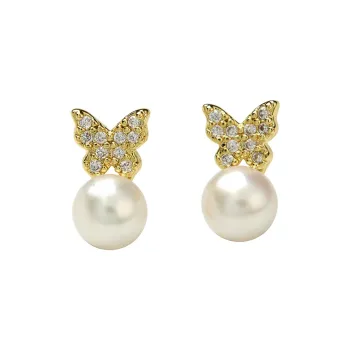 SEATINE Freshwater Pearl Stud Earrings Women's