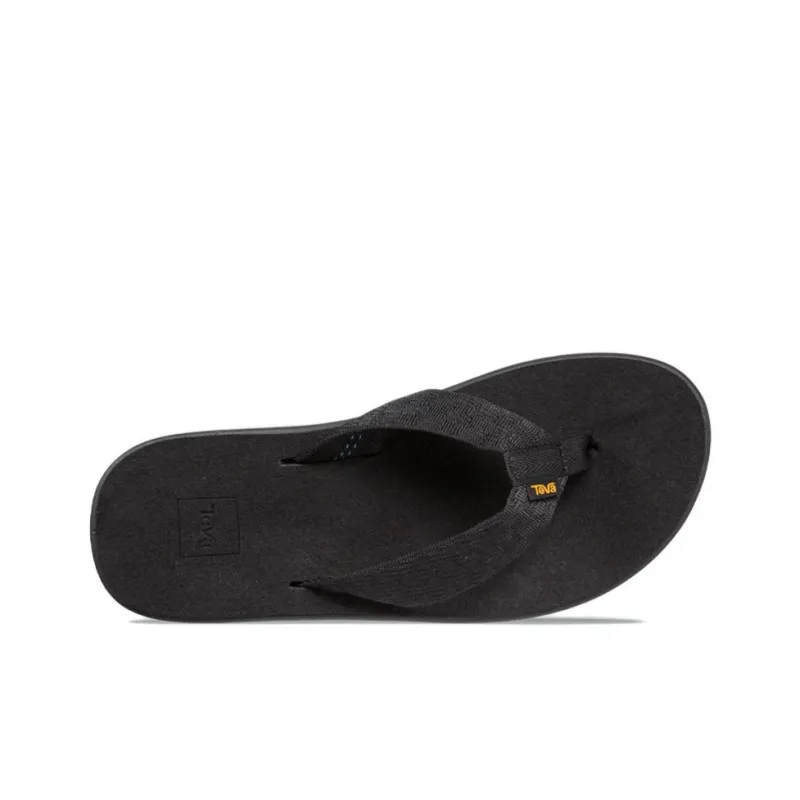 Teva Abrasion Resistant Slip Resistant Flip Flops Men's Black-3