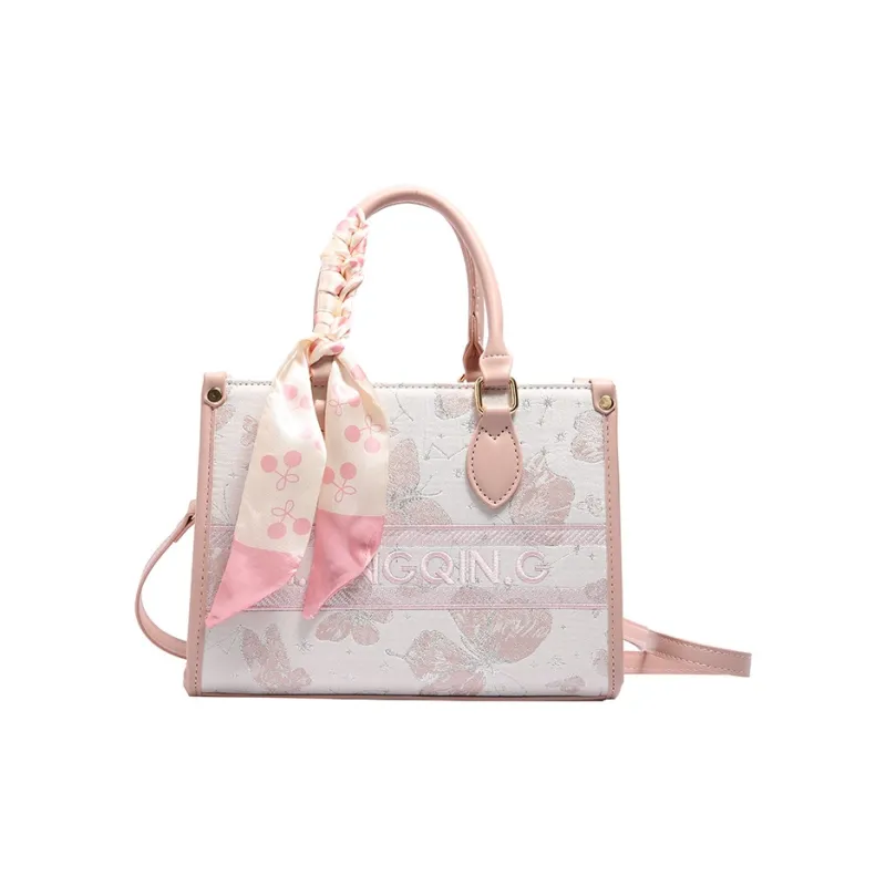 HCXK PU Casual Lightweight Shopping Bag, Shoulder Bag, Crossbody Bag, Handbag Regular Unisex Pink-1