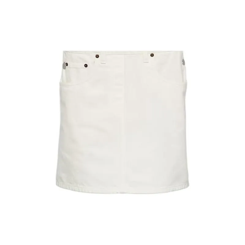 PRADA Triangle Logo Denim Overall Mini Dress-5