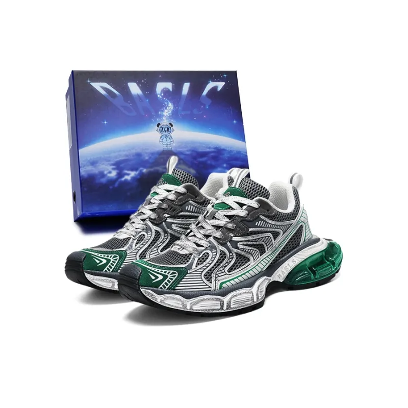 BASLS Fashion Casual Shoes Ankerle Breathable Height Increase Low Top Chunky Sneakers Unisex-33