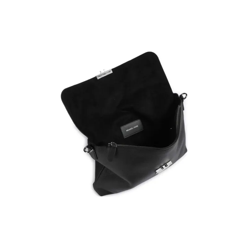 MICHAEL KORS Hudson Cow Leather Crossbody Handbag, Briefcase Men's Black-3