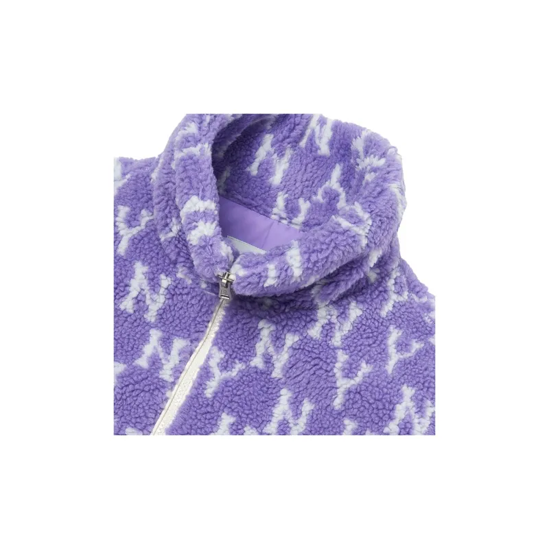 MLB New York Yankees Velvet Jackets Unisex Purple-3