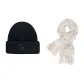 Black Hat+Ecru Scarf