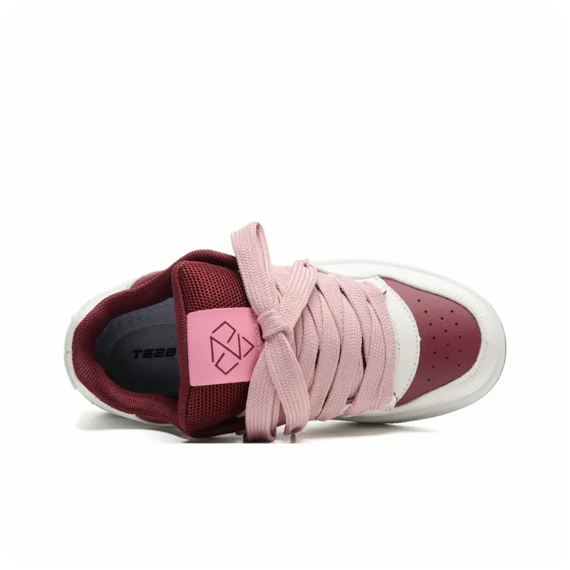 T628 Low Top Skateboard Shoes Unisex Maroon-4