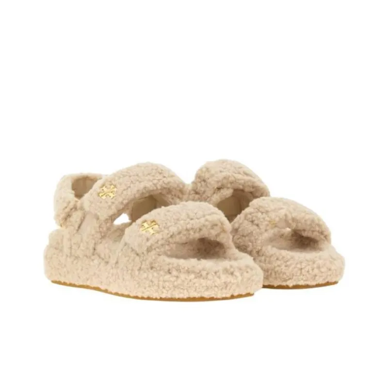 TORY BURCH Kira One Strap Sandals Women's Taupe-1