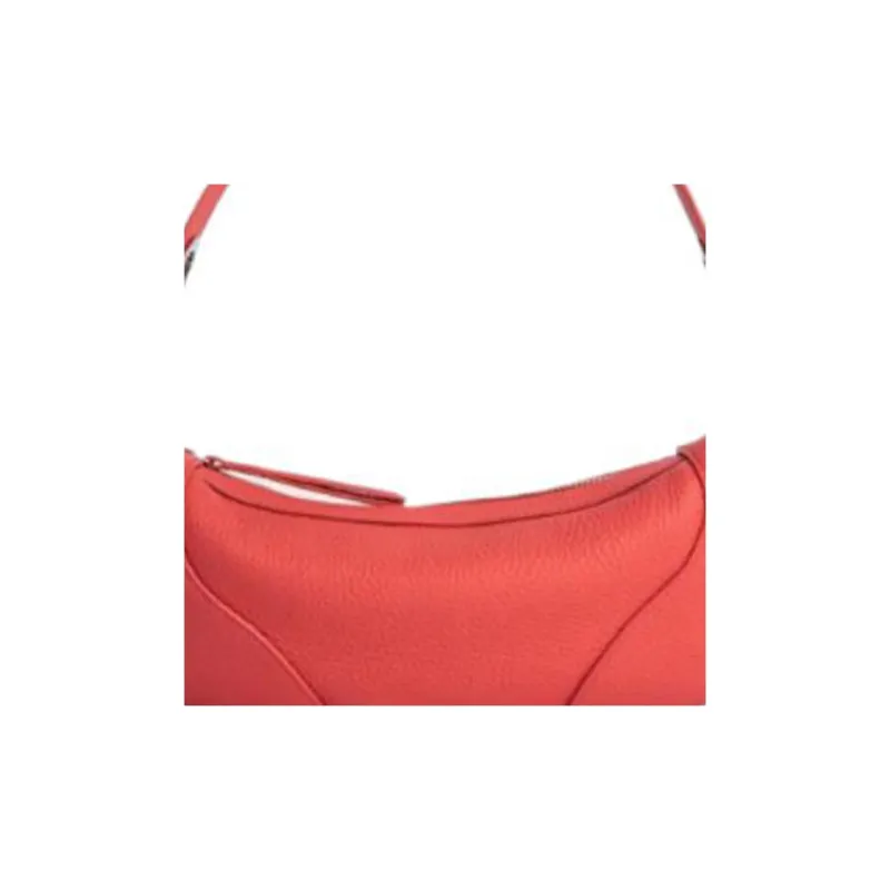 By Far Amira Grained Cow Leather Shoulder Bag Handbag Shoulder Bag Women's Coral-5