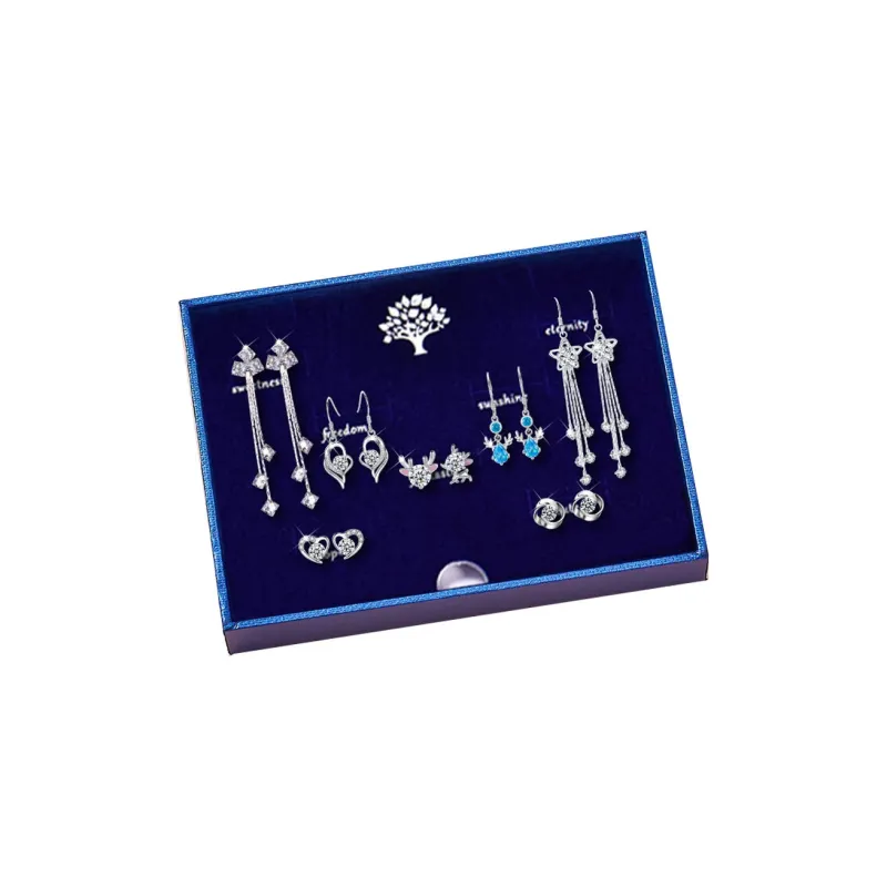 GAGA S925 Silver Stud Earrings Women's-1