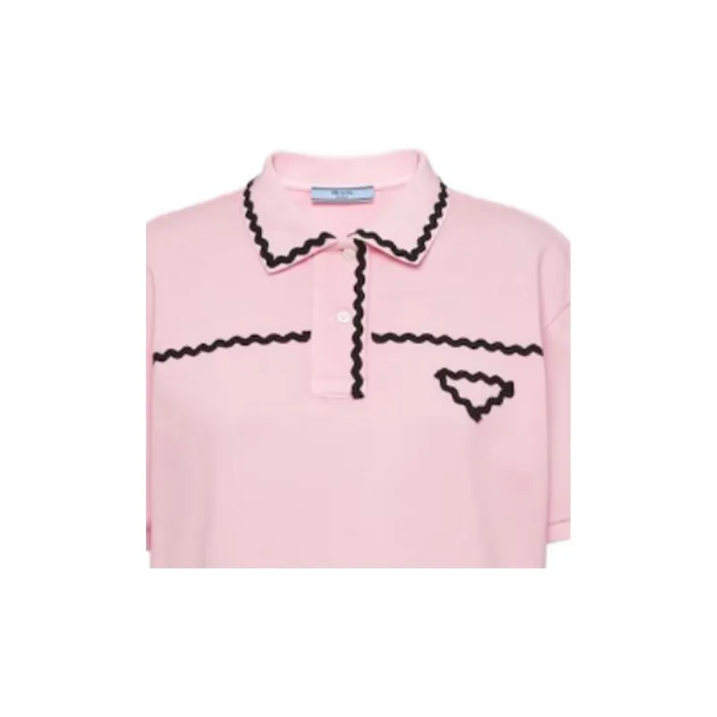 PRADA Polo Shirts Women's Pink-4