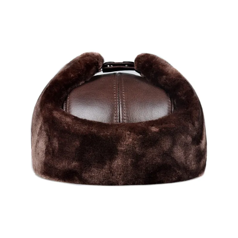 TUCANO Cow Leather Trapper Hats Unisex-10