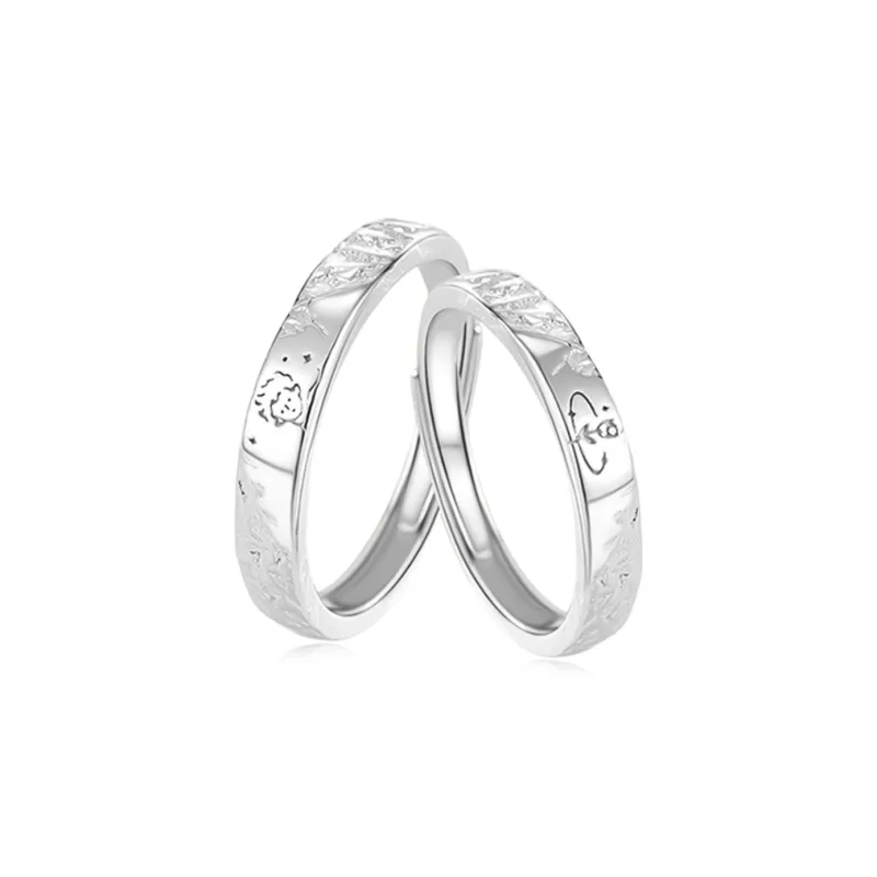 SHOIIIW S999 Fine Silver Rings Unisex-0