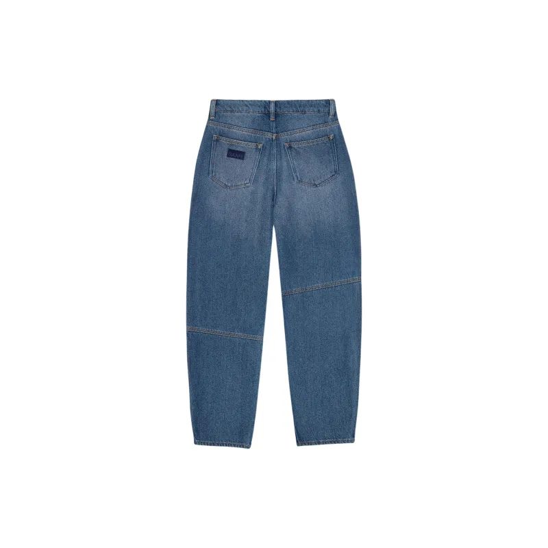 GANNI Distressed Wide Leg Jeans-1