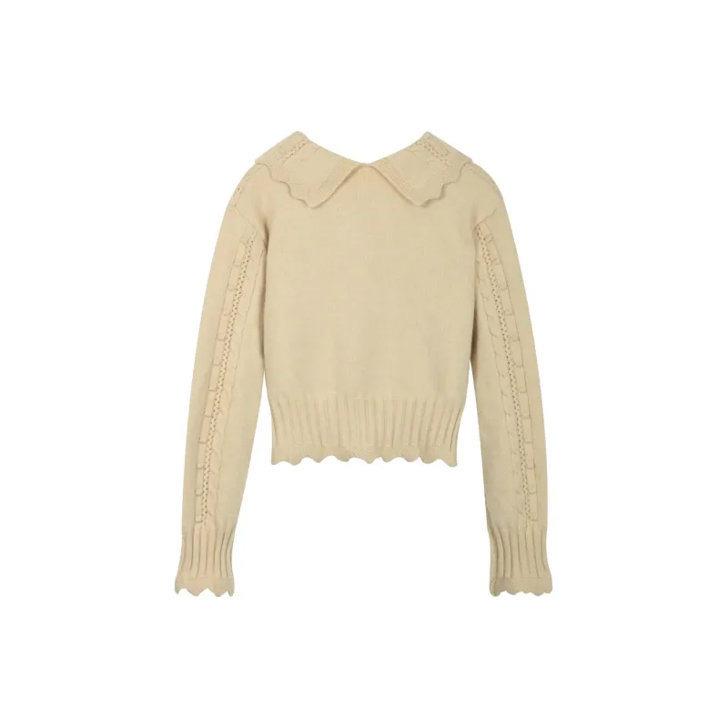 MISHOW Knitwear Women's Milk Tea Apricot-1