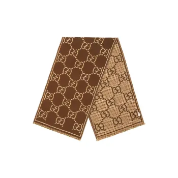GUCCI GG jacquard Wool Scarf