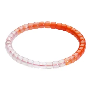 CHOW TAI SENG Southern Red Agate Bead Premium Quality Jewelry Bracelets Women's