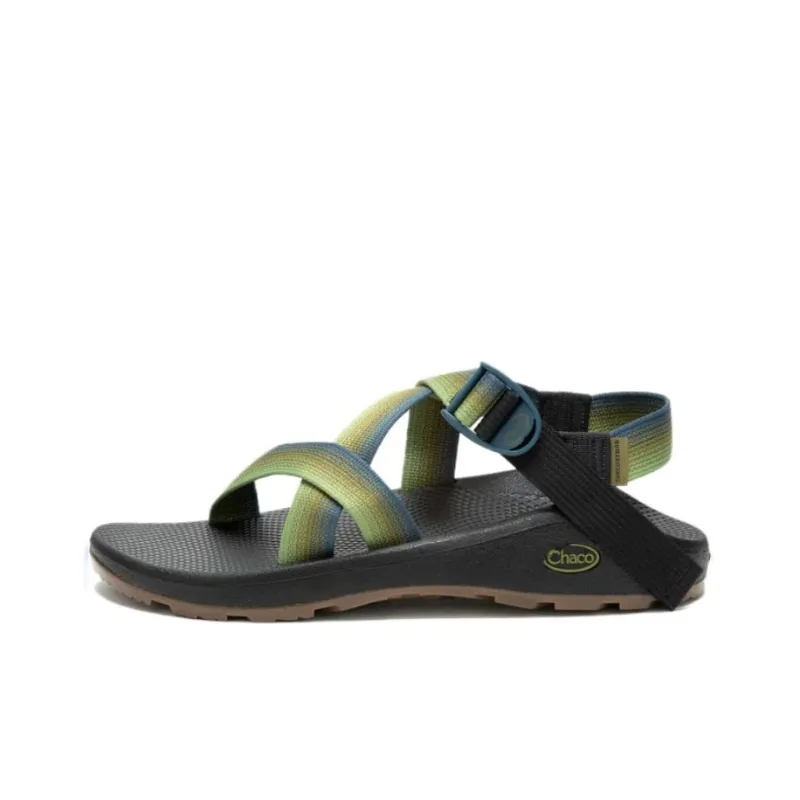Chaco Beach Sandals Men's Black Green-0