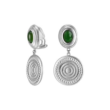 BAILAN BN Hetian Jade Earrings Jasper Unisex