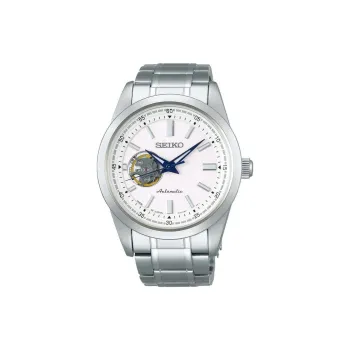 SEIKO Automatic Mechanical Movement Stainless Steel Strap Watch Men's Watches White Dial