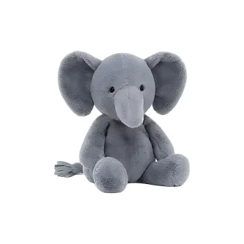 JELLYCAT Jungle Animal Collection SUPER SOFTIES Nibas Elephant Blue Dolls Plush Doll 24cm Height