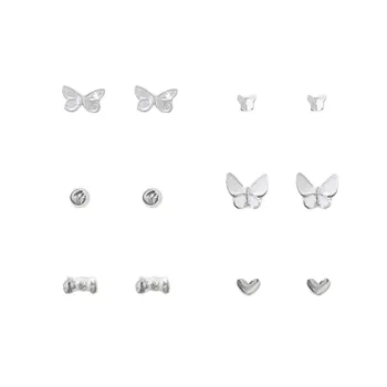 LUCA Zircon Stud Earrings Women's