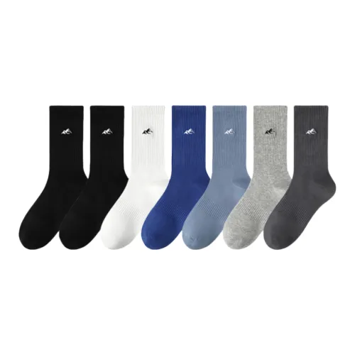 Yalu Mid Calf Socks Men's 7 Pack