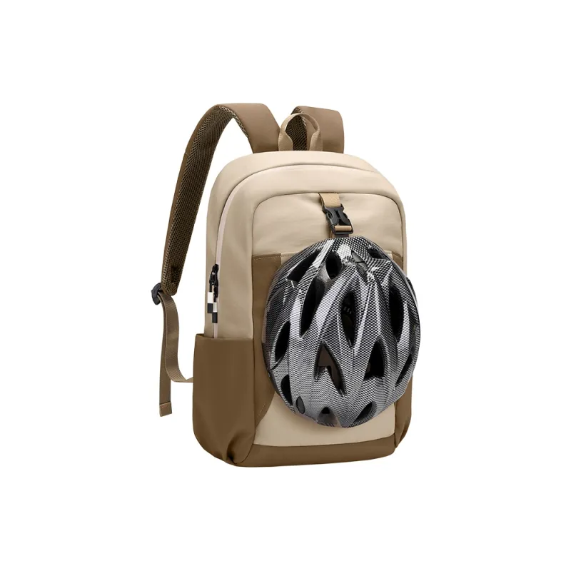 GOLF Fabric Backpack Regular Unisex Ecru & Black/Barley Tea-5
