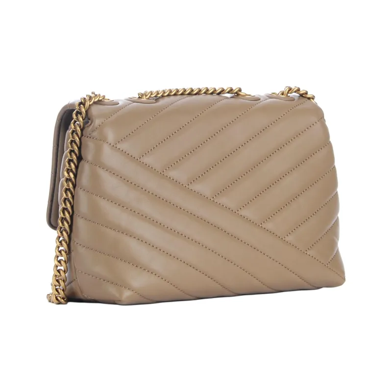 TORY BURCH Kira Leather Crossbody Bag, Shoulder Bag Women's Oystercatcher Umber-5