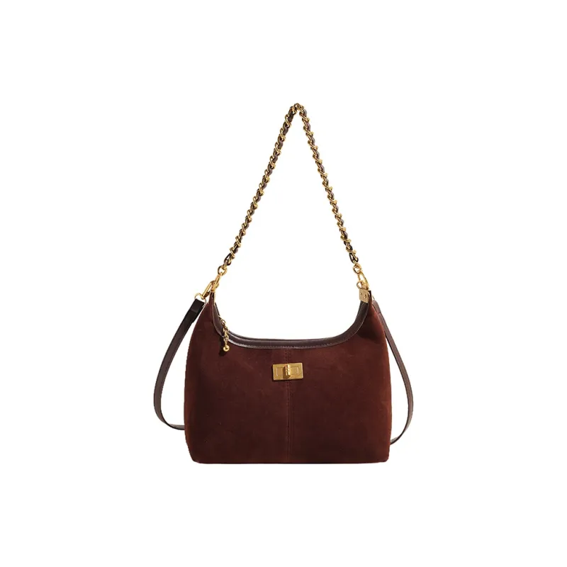 RUIPAI Suede Crossbody Bag, Shoulder Bag Women's Brown/Coffee/Burgundy/Black-7