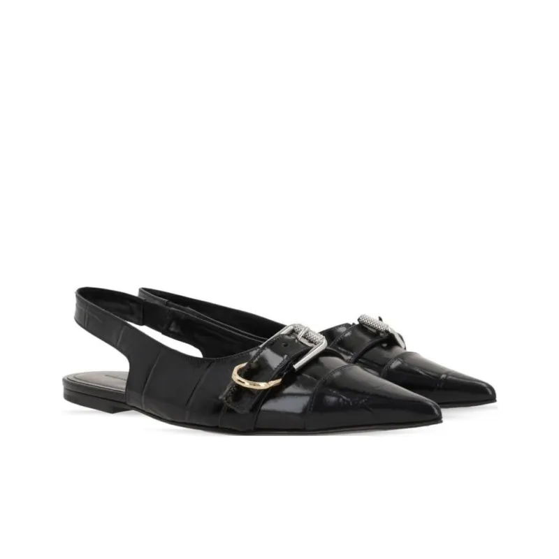 Givenchy Voyou Casual Single Shoes Women's Black-2