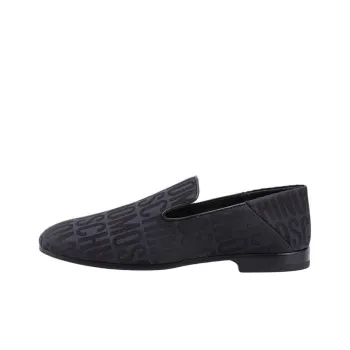 MOSCHINO Allover Loafers Men's Black
