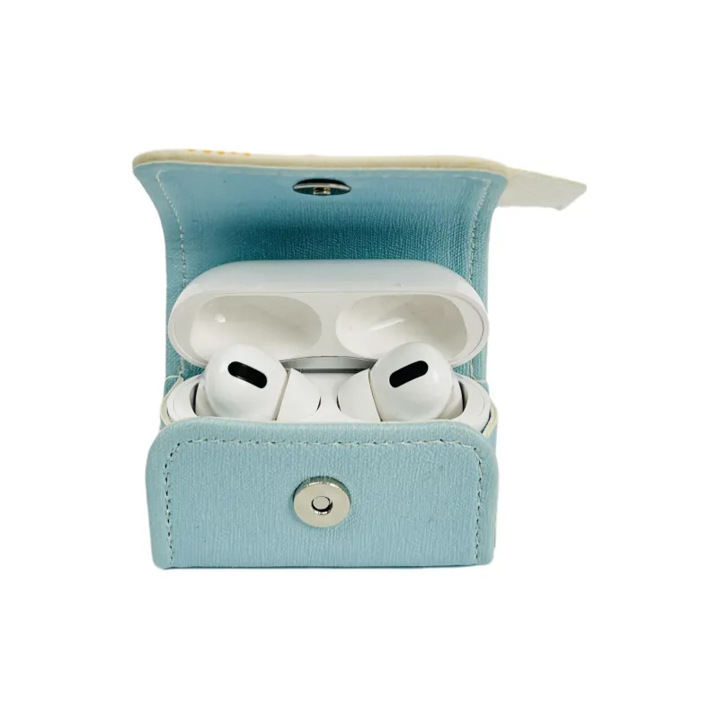 Wei Xin Apple AirPods 4/2/3/4th Generation/AirPods Pro/Pro 2 Leather Snowman Pendant Headphone Cases-5