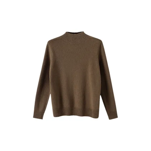 Late White Knitwear Women's Coffee