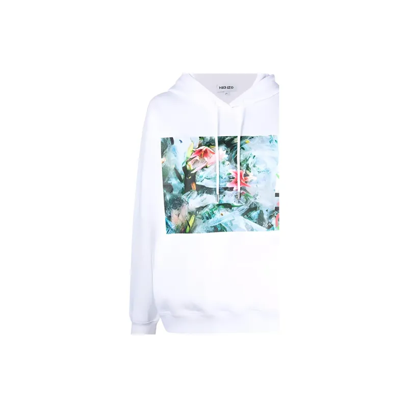 KENZO Abstract pattern Print Hoodie-4