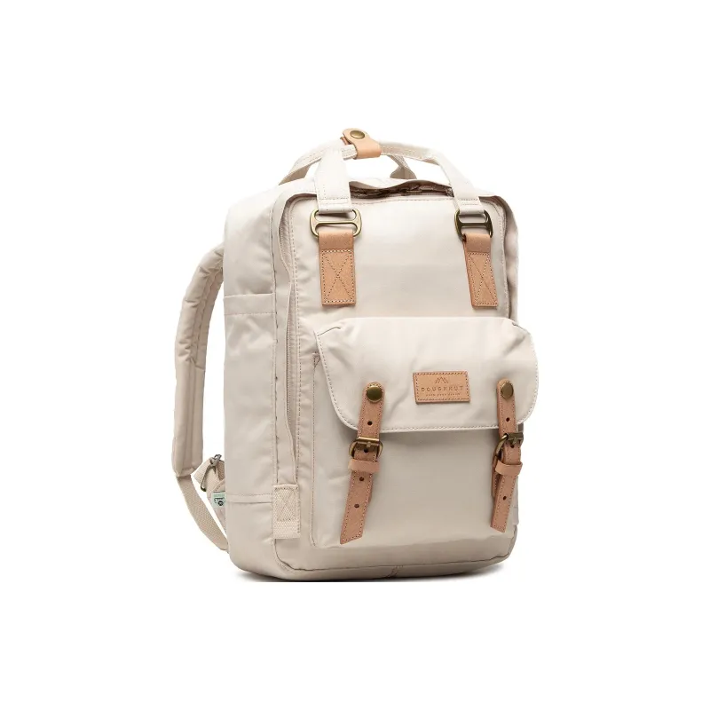 Doughnut Recycled Polyester Backpack Large Size Unisex Stone Color-2