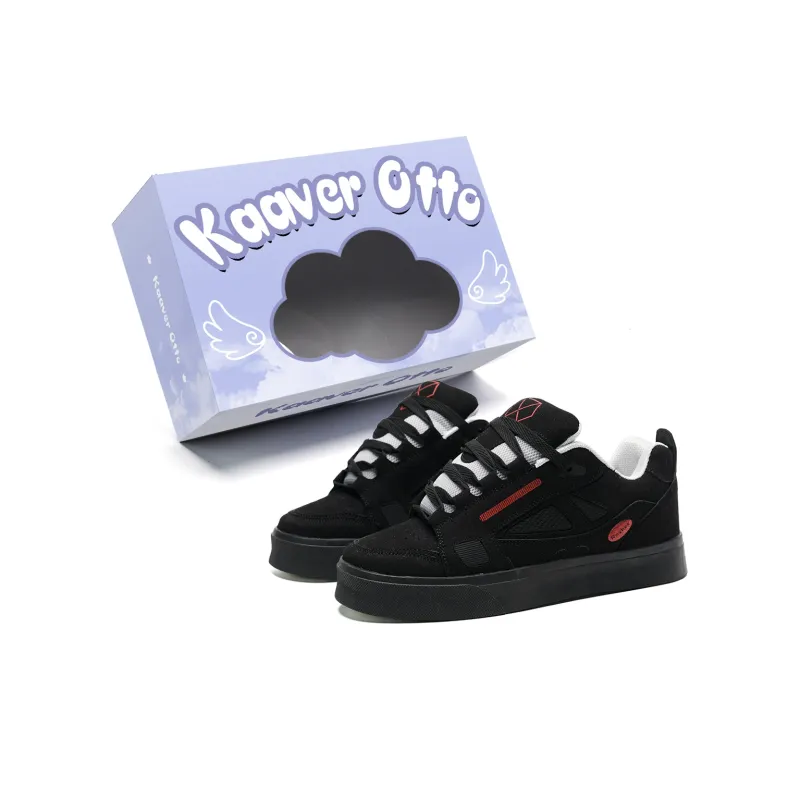 KAAVER OTTO Warm Cushioning Wear-Resistant Balance Height Increasing Low-Top Skateboard Shoes Unisex-5